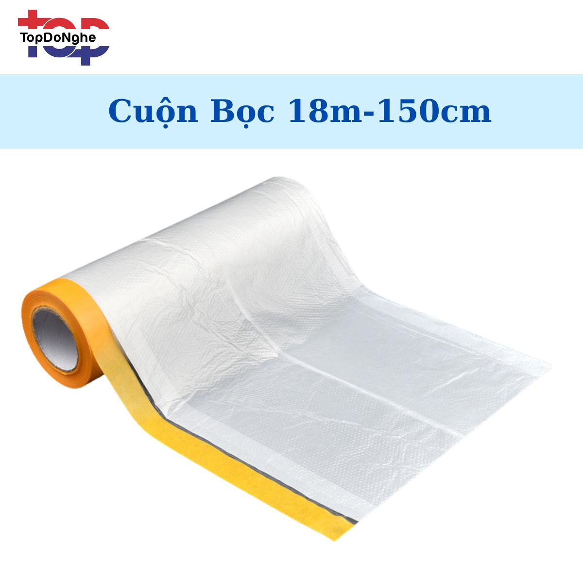 Màng Nilon che bụi đa năng, bọc hàng, che chắn sơn, bảo vệ  Có một đầu dán dính_thumbnail_4