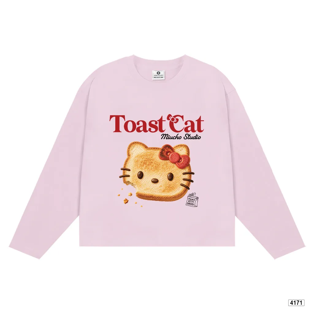 Áo thun tay dài form boxy Toast Cat Miucho 4171_thumbnail_11