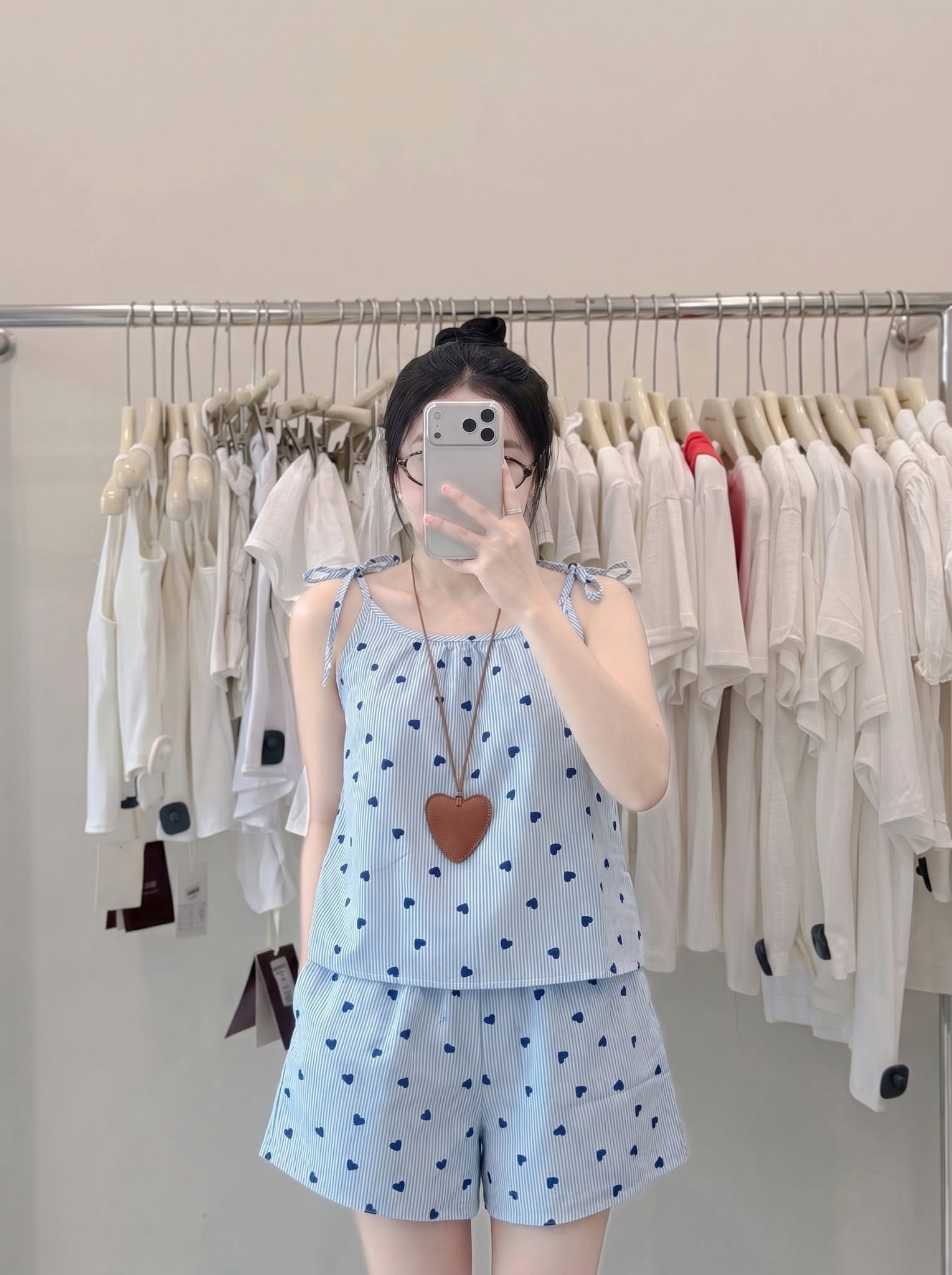 Đồ Bộ Nữ Ngắn QĐ+Áo 2 dây họa tiết LUH (C) (0687)_thumbnail_1