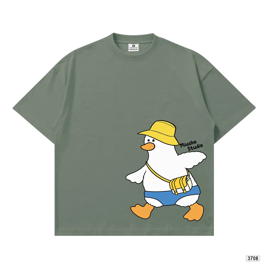 Áo thun form boxy vịt con đáng yêu Miucho 3708_thumbnail_12