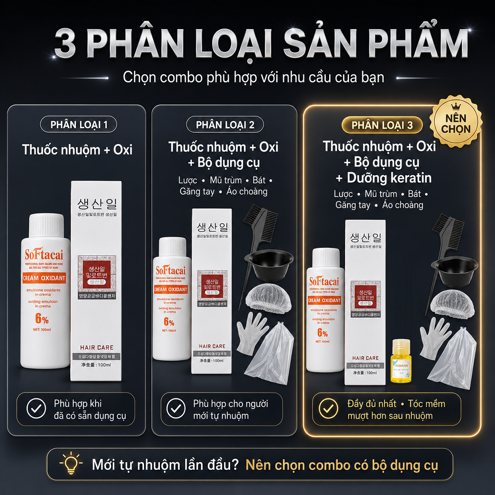 Màu Nhuộm Tóc Màu Than Chì Không Cần Tẩy Lên Từ Nền Đen Tự Nhiên, Tự Nhuộm Tại Nhà (Kèm Oxy Trợ Nhuộm)_thumbnail_6