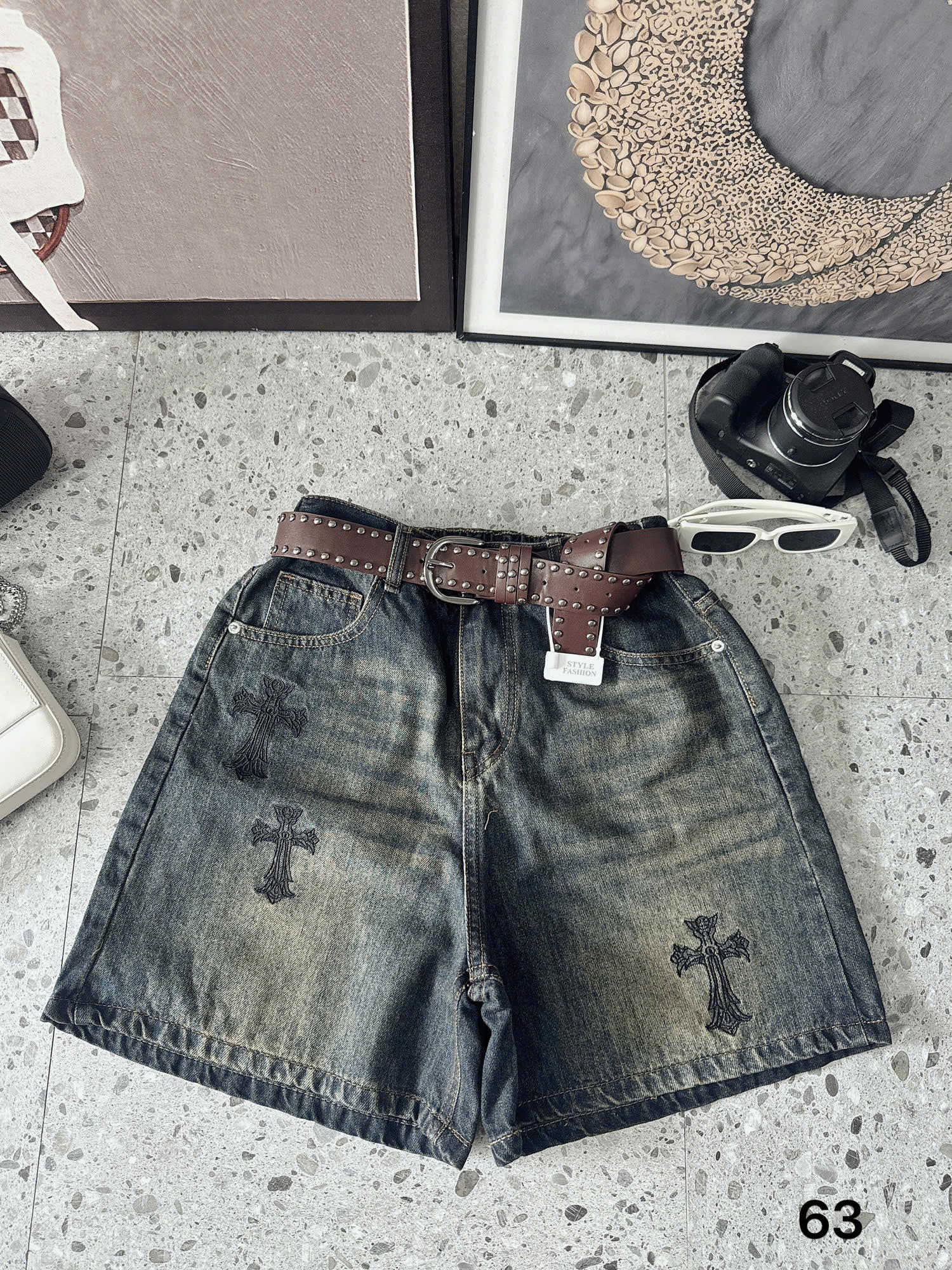 BIGSIZE NỮ - Quần lửng thêu chữ thập T-QSJ63_thumbnail_5