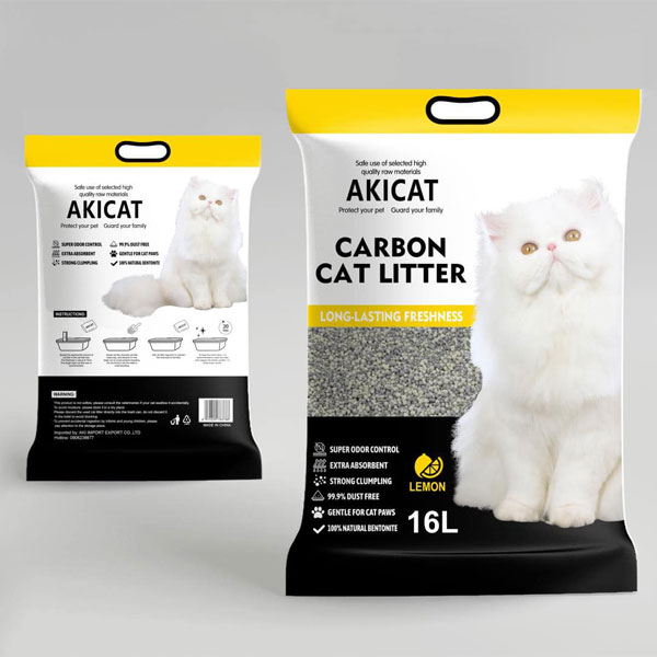 Akicat Cát Vệ Sinh Cho Mèo Than Hoạt Tính 8L/16L — Khử Mùi Mạnh, Bón Cục Nhanh, Ít Bụi