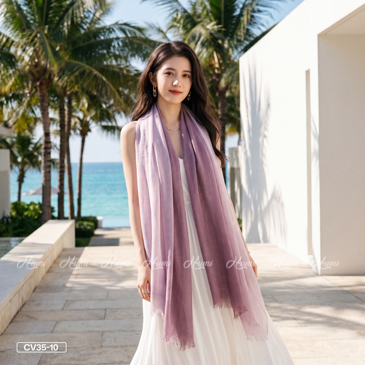 KHĂN COTTON PHA MÀU CHO NỮ (CV35-10)_thumbnail_2