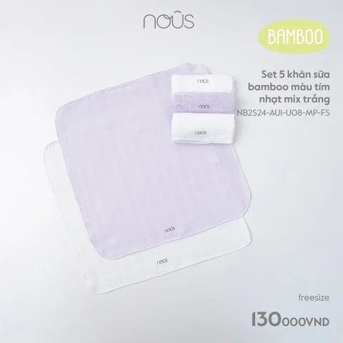 Hộp 5 khăn sữa Bamboo NOUS_thumbnail_3