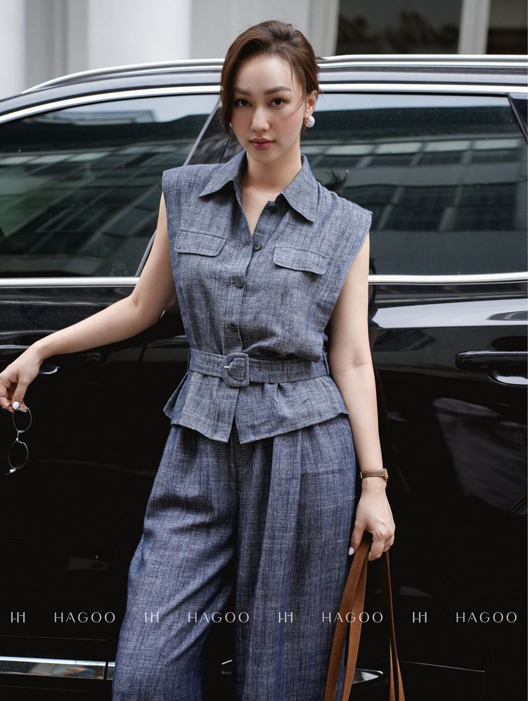 Quần suông đỉa liền ly súp HAGOO