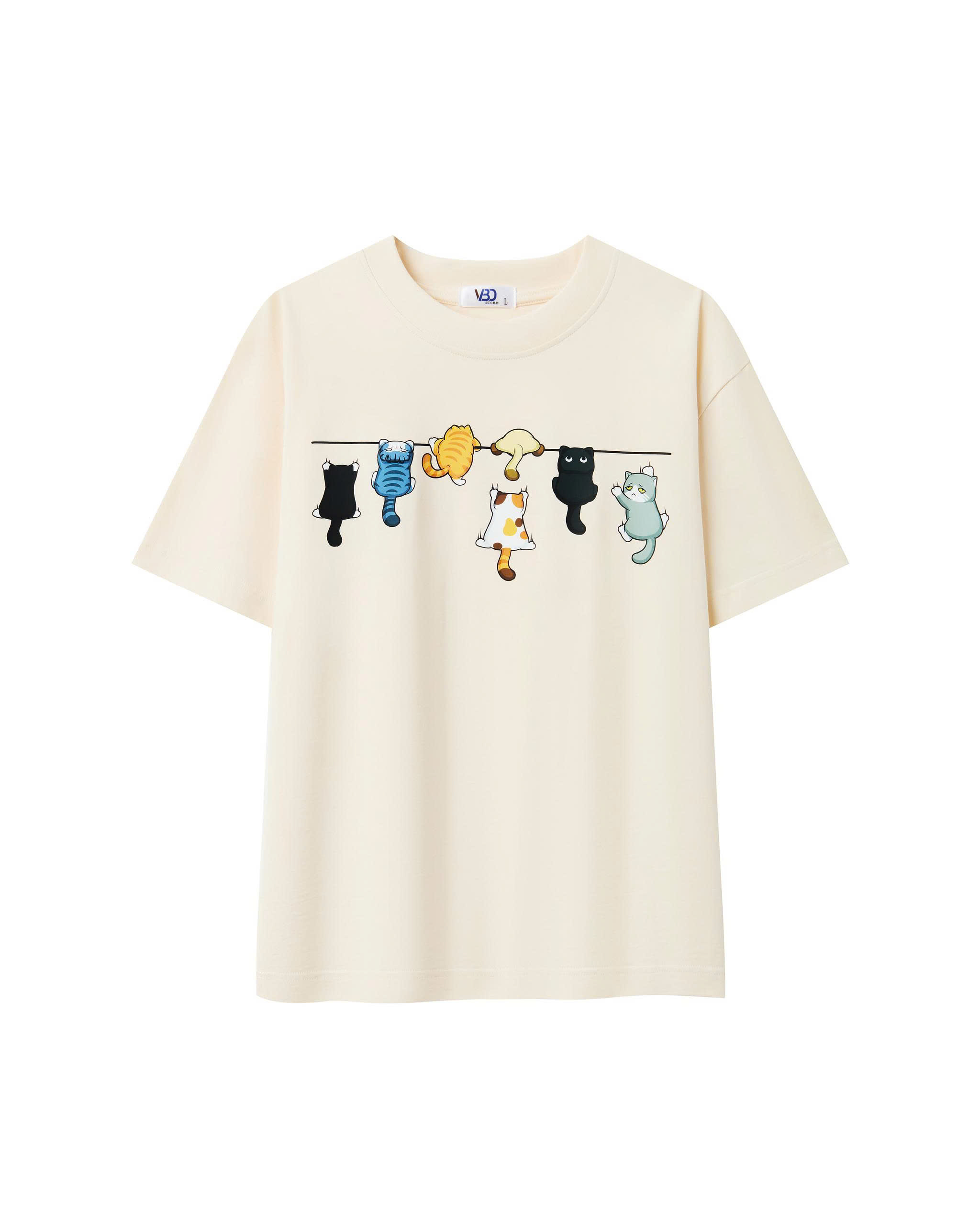 BIGSIZE NỮ - Áo thun form rộng in mèo dành cho nàng béo 55-95kg V-AK102-1_thumbnail_3