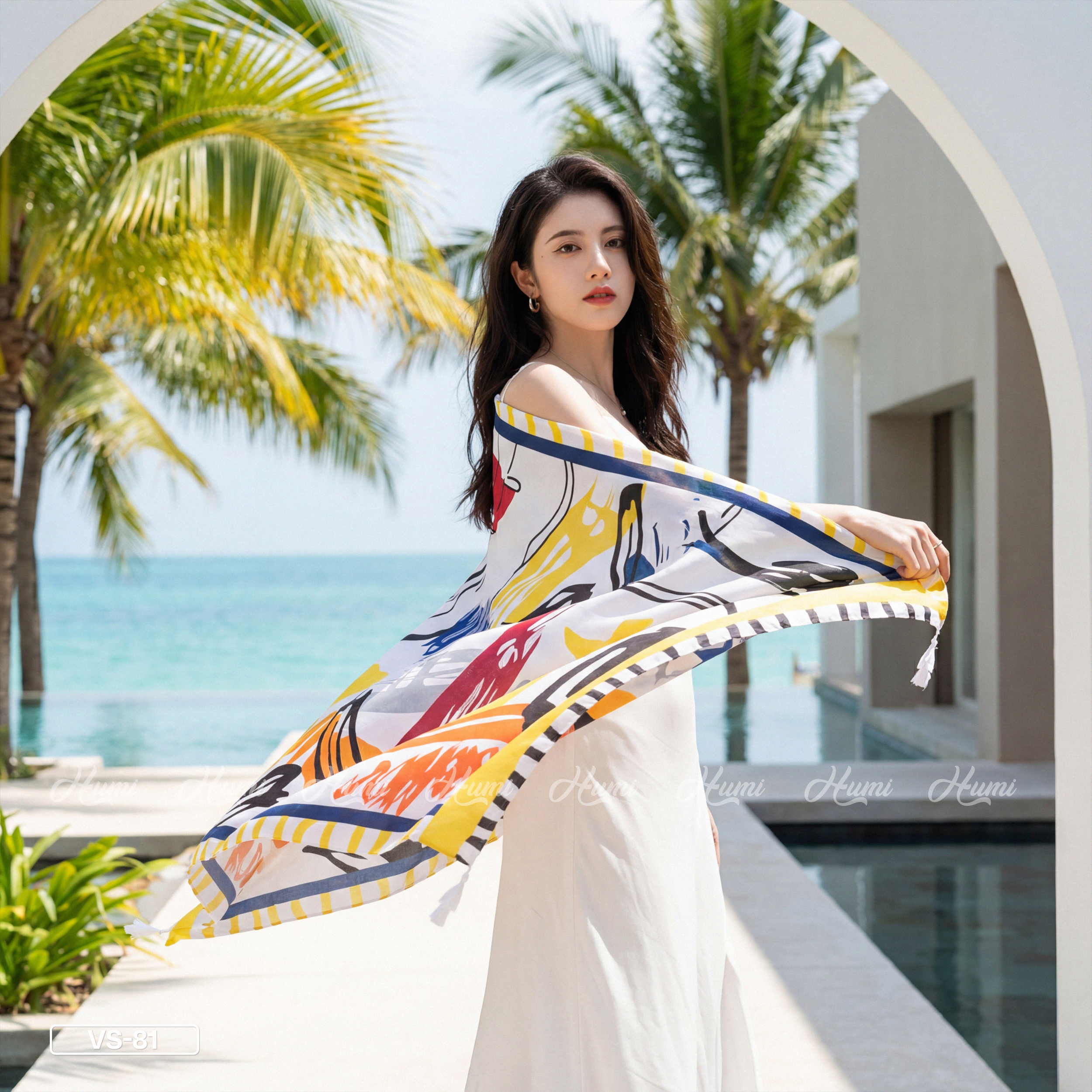 KHĂN HỌA TIẾT THỔ CẨM (VS81)