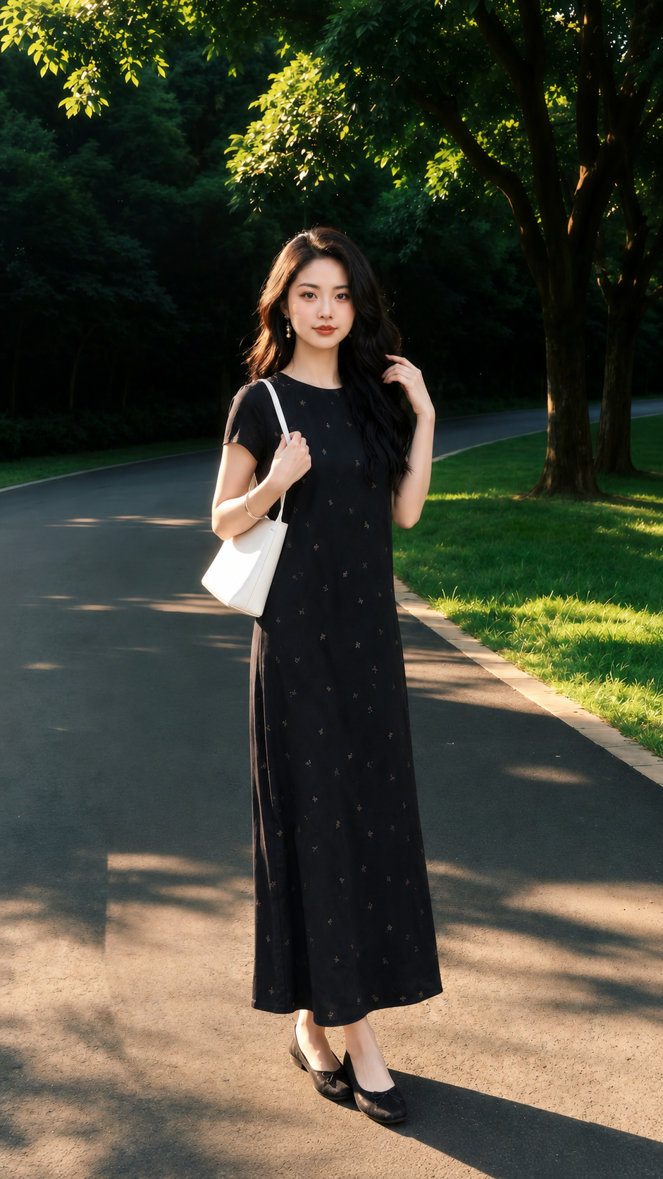 ✨ Đầm Linen Đen Hoa Nhỏ Thanh Lịch ✨_thumbnail_1