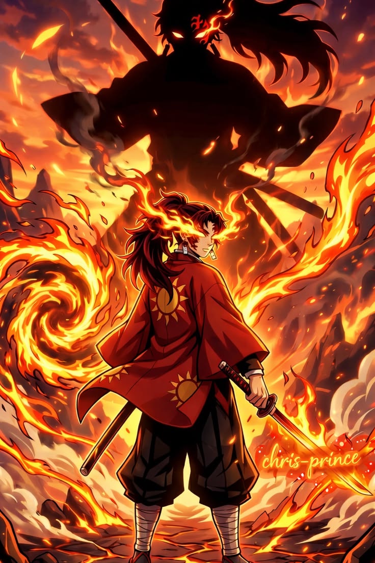 Yoriichi Tsugikuni Sun Breathing Inferno — ANM-DS-250