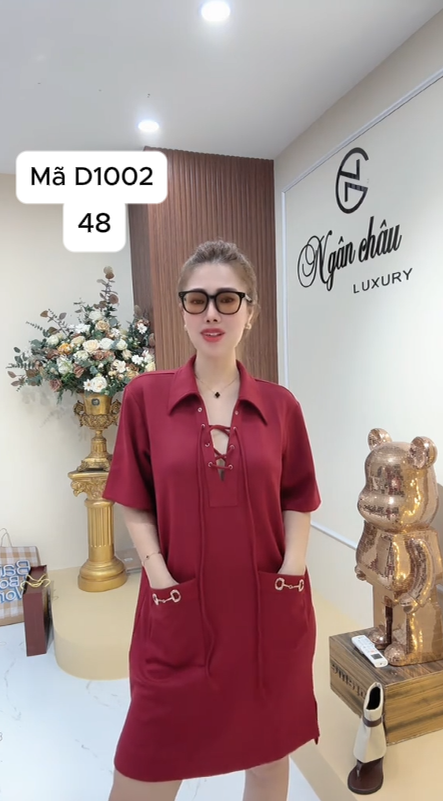 D1002 Đầm thun xốp xịn