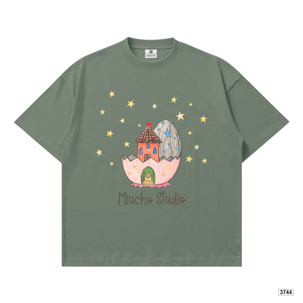 Áo thun nữ form boxy hoạt hình mùa hè Dreamee đáng yêu chất thoáng mát Miucho 3744_thumbnail_12