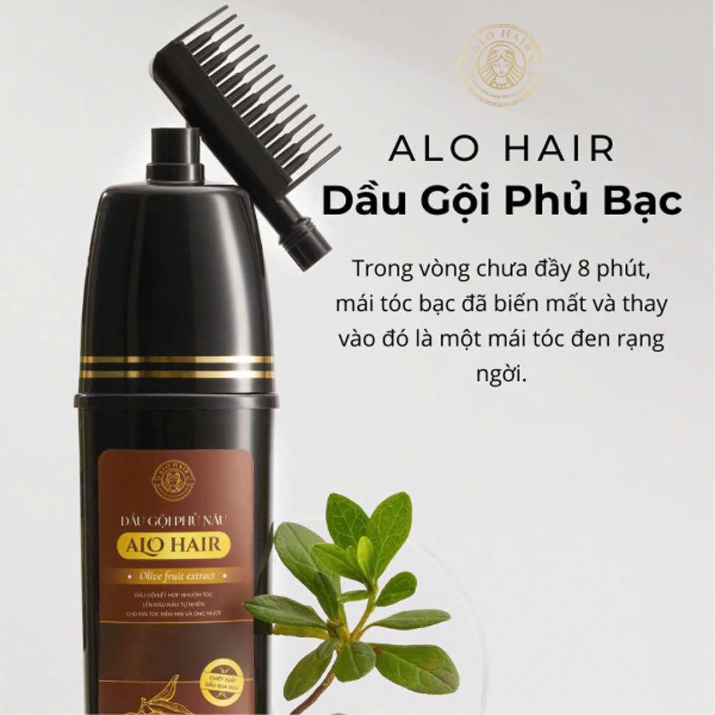 Dầu Gội Phủ Bạc Chiết Xuất Từ Thiên Nhiên Alo Hair 200ml_thumbnail_1