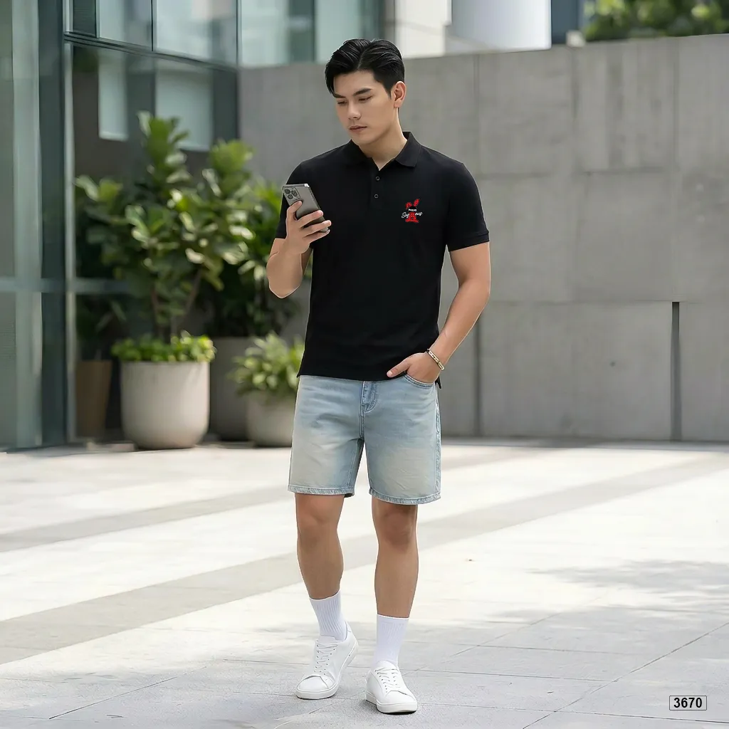 Áo polo nam chất cá sấu dày dặn đứng form Polux 3670_thumbnail_4