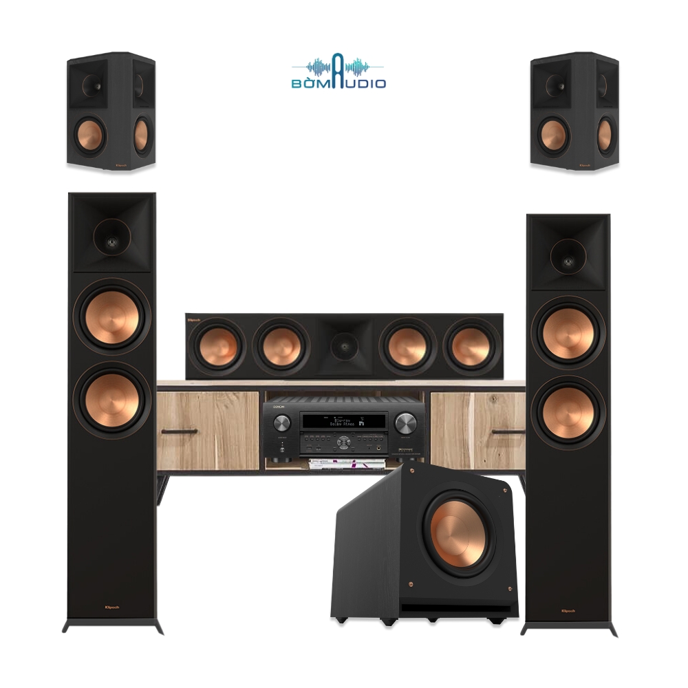 Combo Amply DENON AVR X6700H + Front KLIPSCH RP-8000F II + Center KLIPSCH RP-504C II + Surround KLIPSCH RP-502S II + Sub KLIPSCH R-1200 SW – B77_thumbnail_1