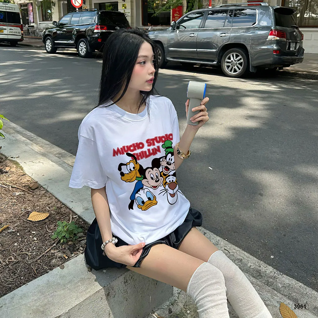 Áo thun nữ form boxy hoạt hình Diisney đáng yêu Miucho 3961_thumbnail_2