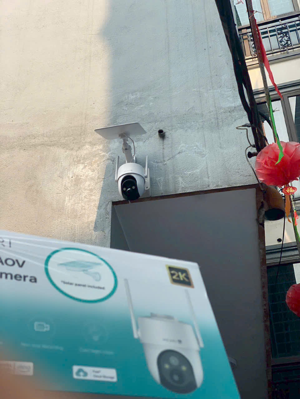 Camera Năng Lượng Mặt Trời Chạy Sim 4G quay quét ngoài trời 3MP, dùng để ghi hình ảnh, hỗ trợ khe cắm thẻ nhớ tới 512GB_thumbnail_2