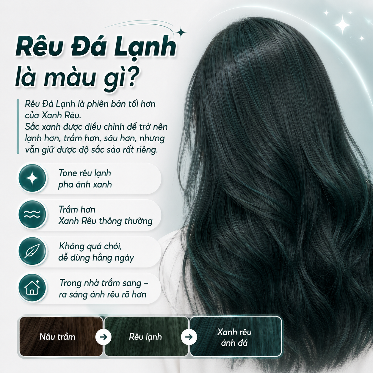 Thuốc Nhuộm Tóc RÊU ĐÁ LẠNH Tự Nhuộm Tại Nhà Không Tẩy, Hợp Đi Học Đi Chơi Siêu Tôn Da_thumbnail_2