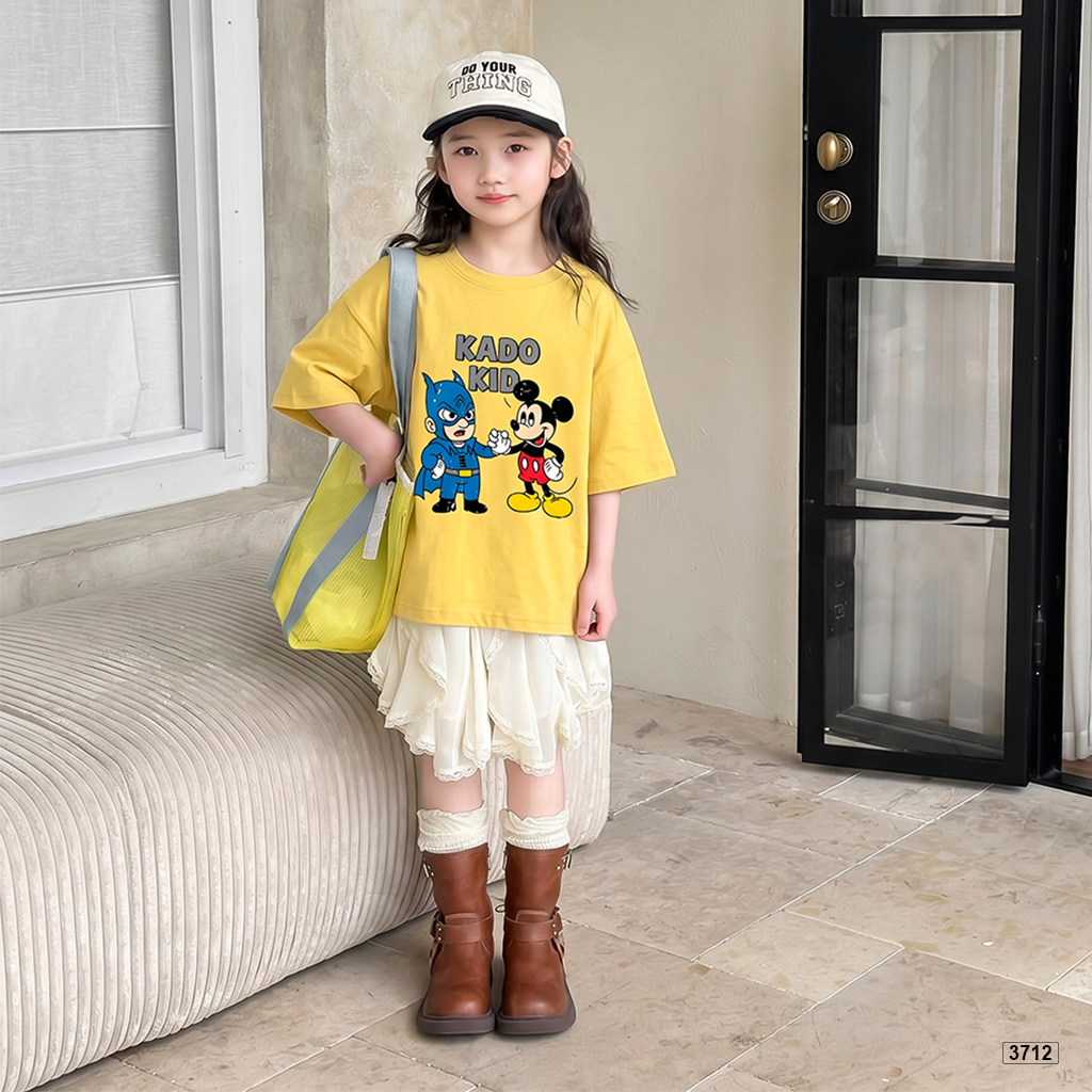 Áo thun bé trai bé gái nhân vật hoạt hình tuổi thơ Kado 3712_thumbnail_2