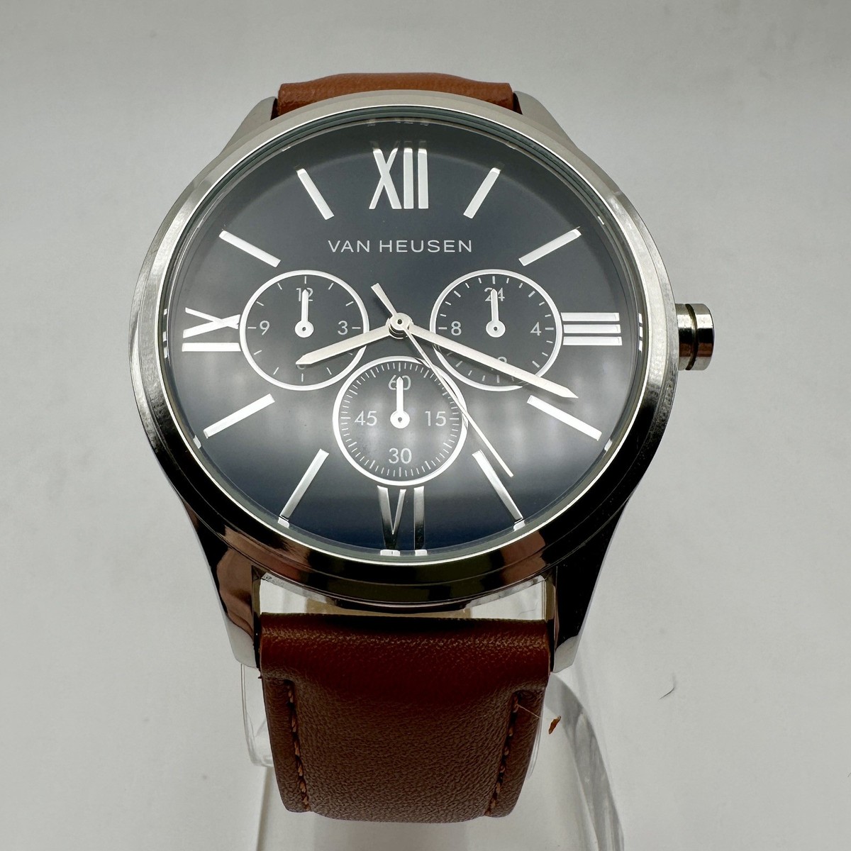 Đồng Hồ Nam Van Heusen Dây Da – Kèm Lắc Tay Cao Cấp