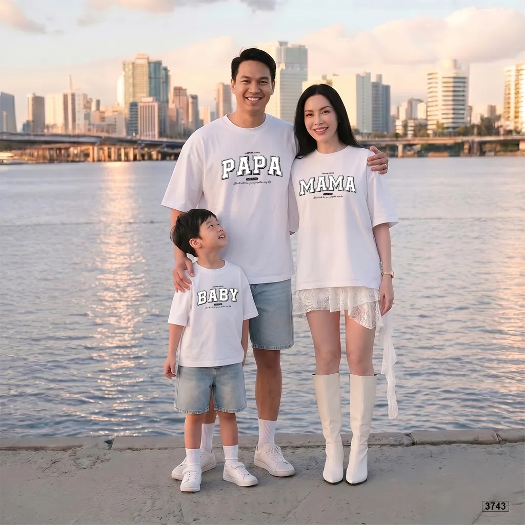 Áo thun gia đình bé và ba mẹ chất thoáng mát Kado 3743_thumbnail_4