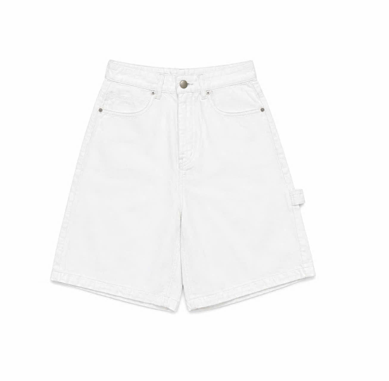 E740 SHORT JEAN TRẮNG KEM PHỐI QUAI TÚI XUẤT HÀN
