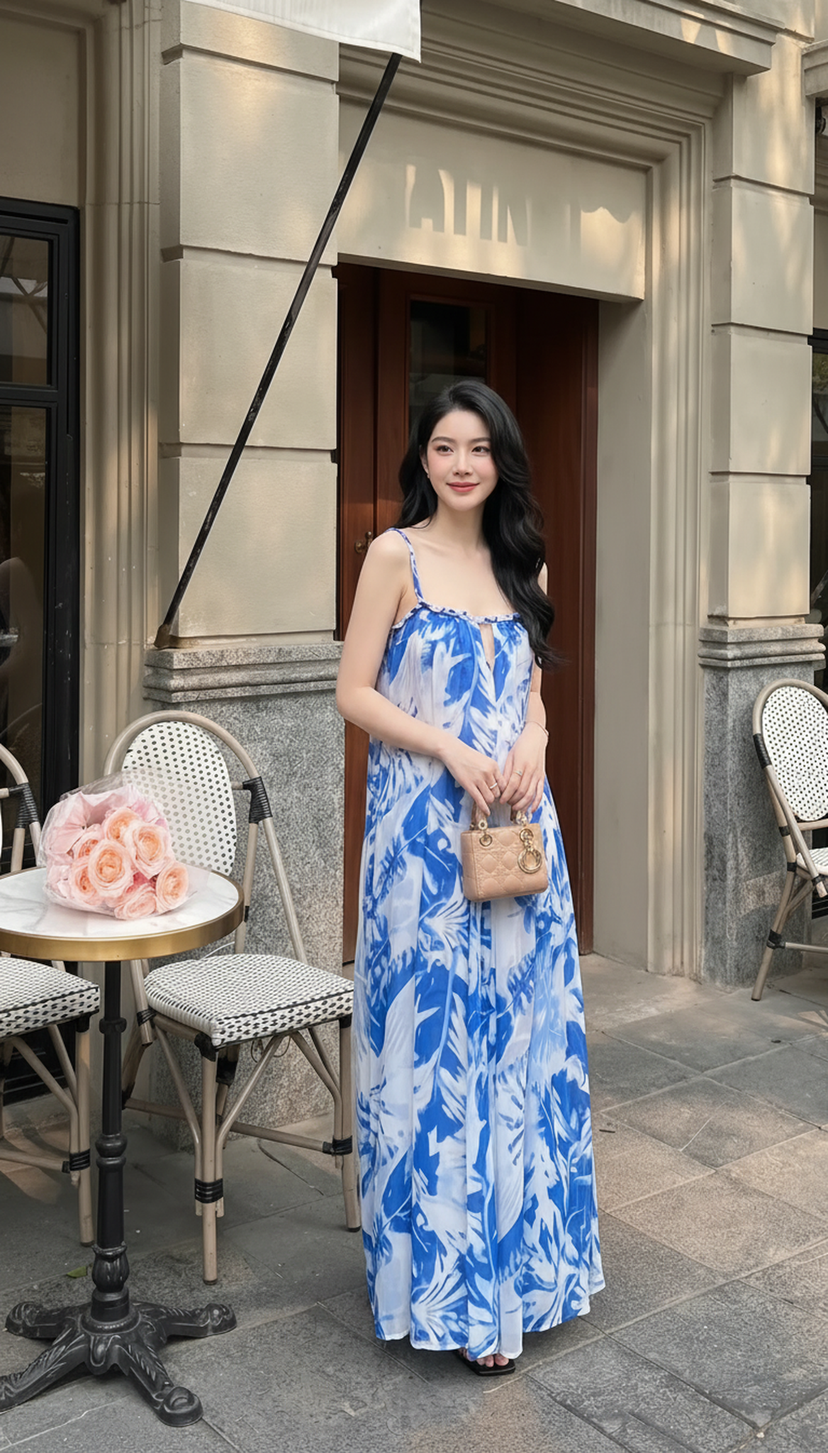 Đầm Lụa Biển Xanh Mộng - MV076