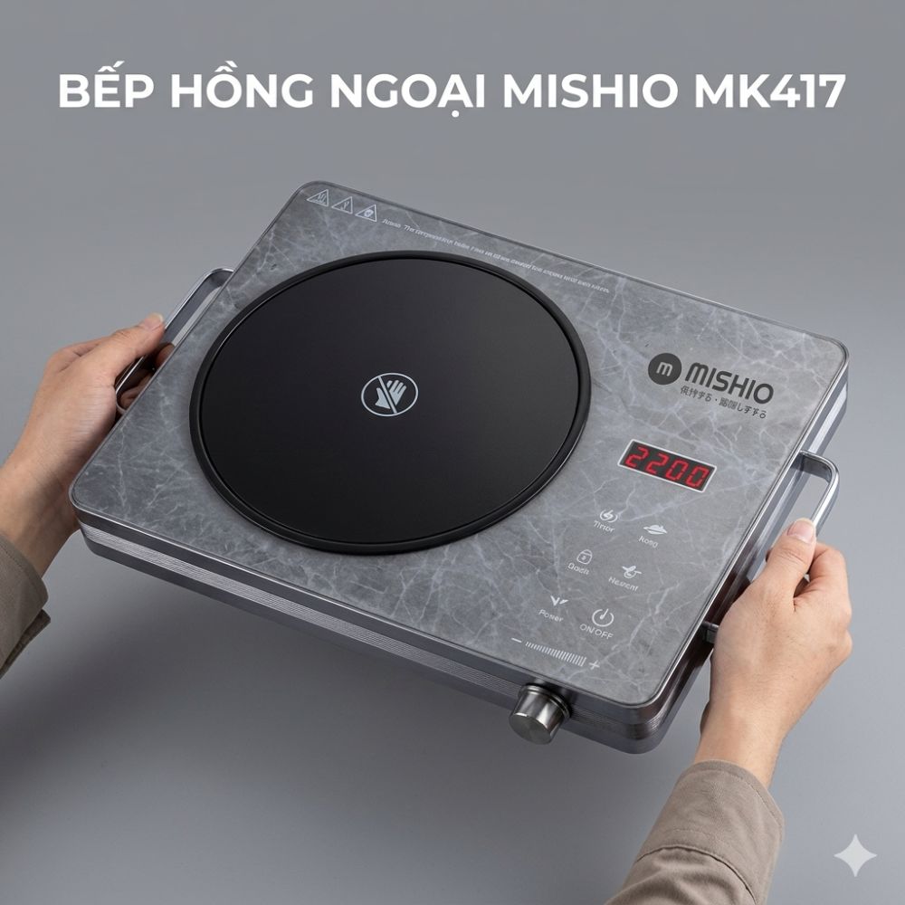 Bếp hồng ngoại Mishio MK417