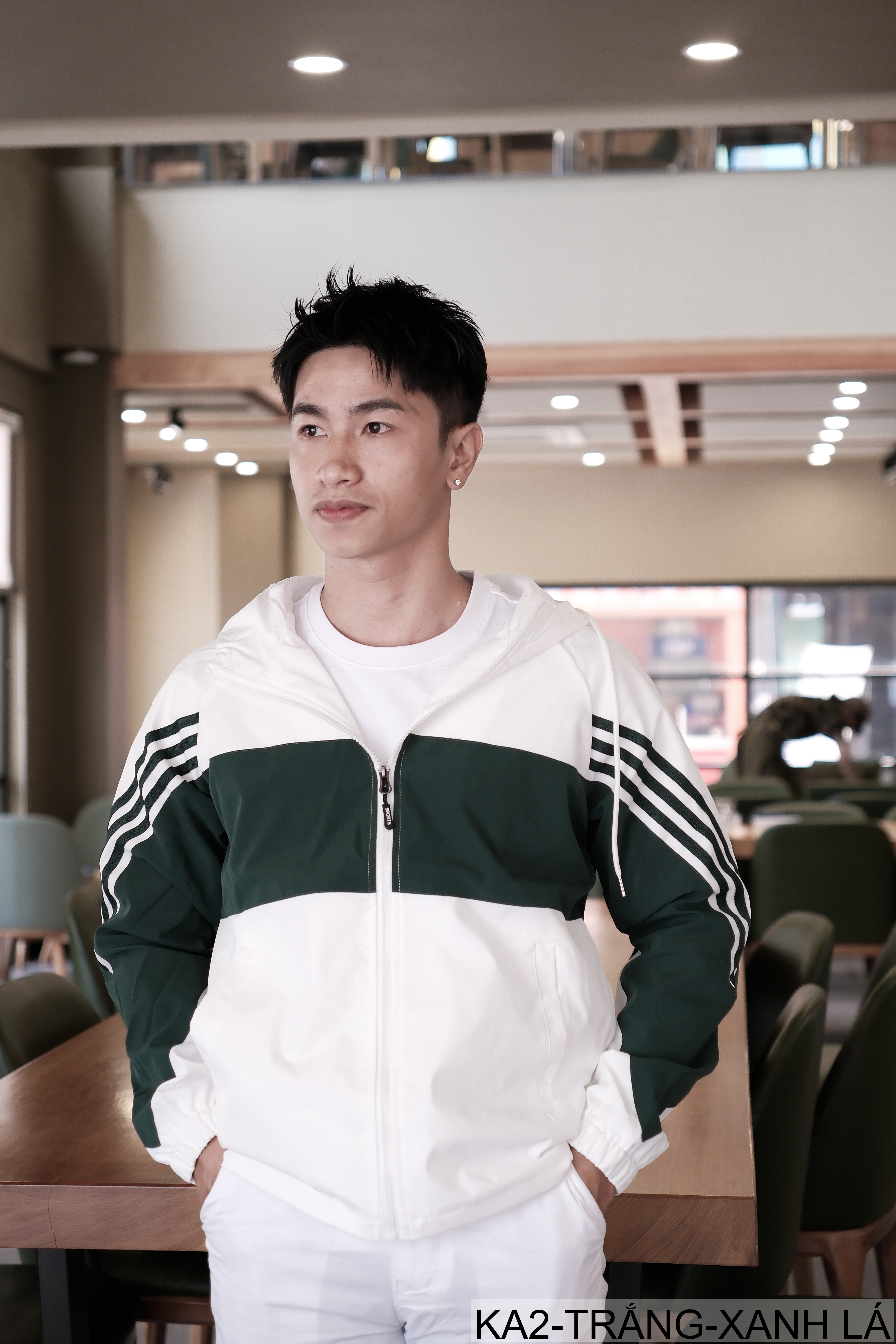 KA2 - Áo khoác nam phối màu thời trang, liền mũ, chống gió, phù hợp xuân thu_thumbnail_22