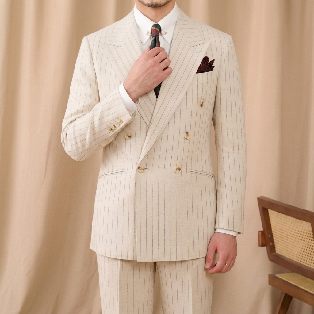 Bộ Suit Portofino Sọc Ivory_thumbnail_6