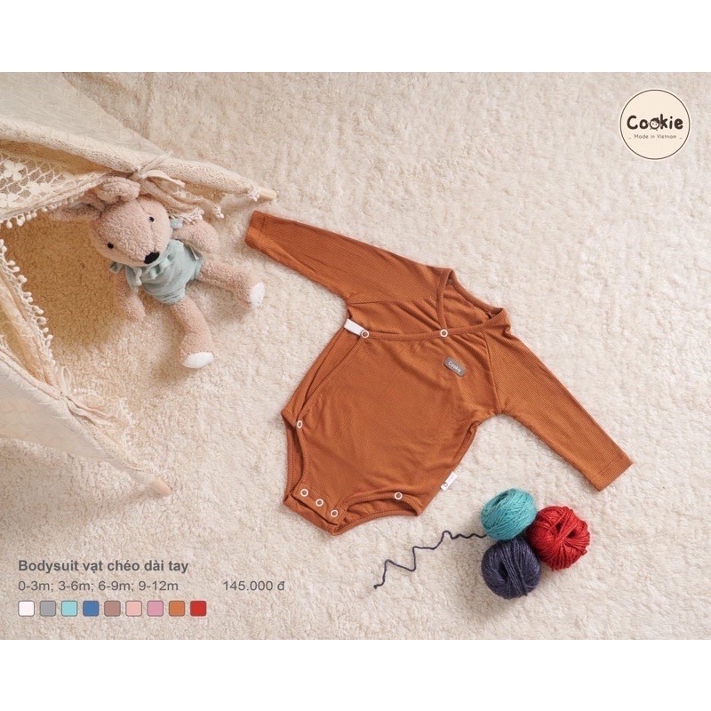 Body suit dài tay cài chéo COOKIE