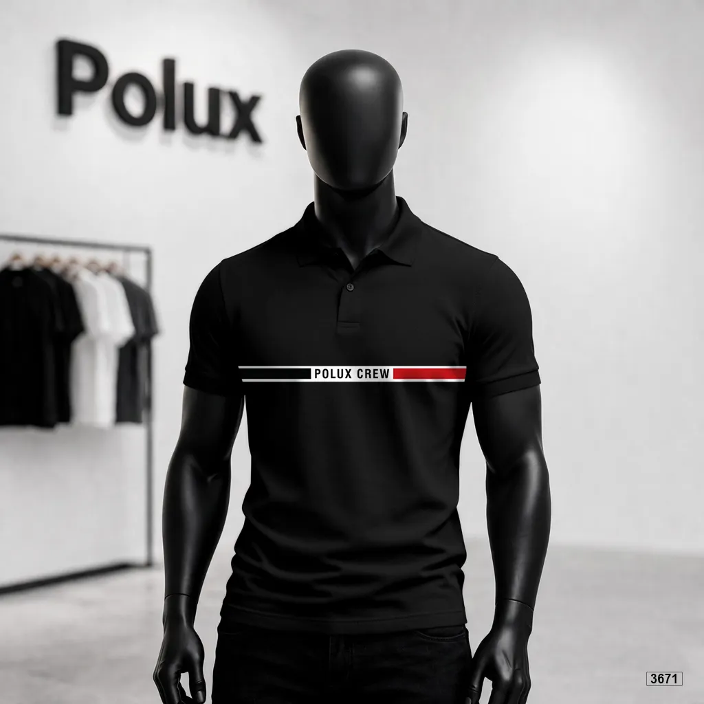 Áo polo nam polyester form vừa basic Polux 3671_thumbnail_2