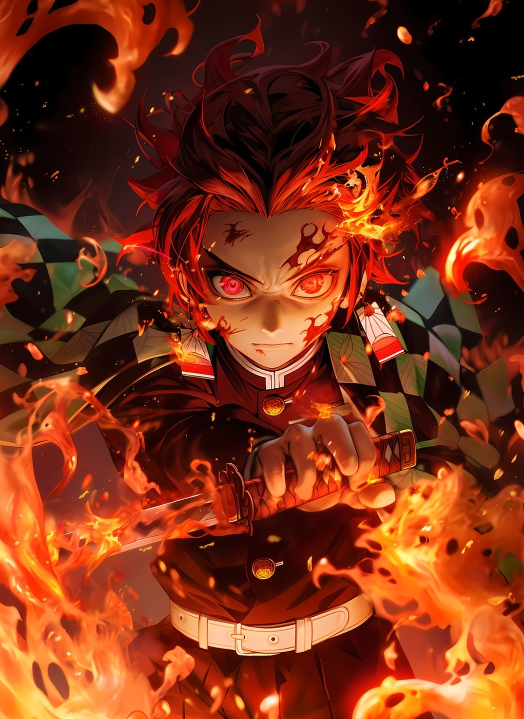 Tanjiro Kamado Fiery Slash — DS-TAN-1138