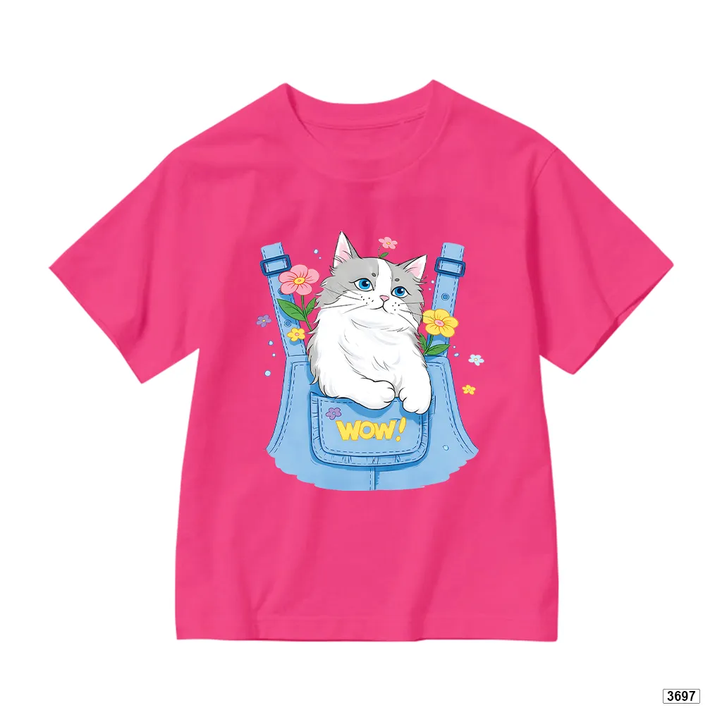 Áo thun bé gái chất mềm mại thoáng mát Mèo con đáng yêu Kado 3697_thumbnail_10