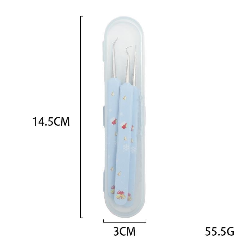TLM Bộ Nhíp Gắp Mụn Loại Bỏ Mụn Đầu Đen Kẹp Lỗ Chân Lông Siêu Mịn Có Độ Chính Xác Cao Nhíp Thẩm Mỹ Viện Cùng Kẹp Mụn Bằng Thép Không Gỉ 4 Màu Tùy Chọn Kẹp Chặt Chính Xác Và Dễ Dàng_thumbnail_3