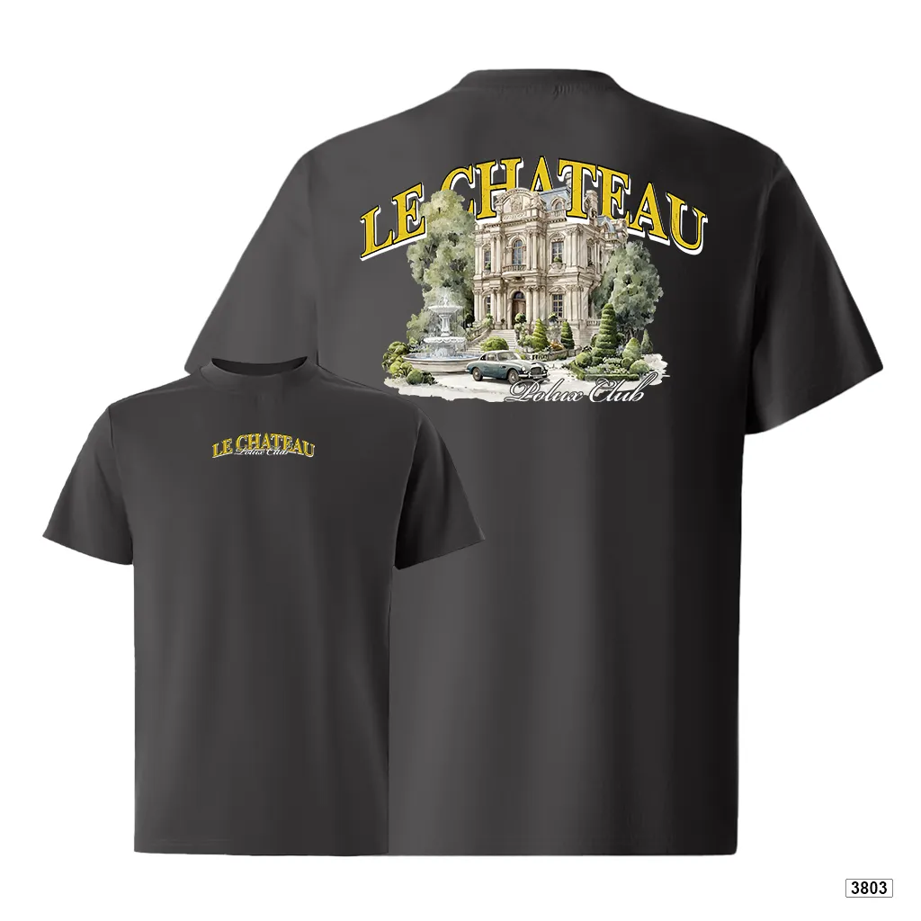 Áo thun nam form rộng Le Chateau kiến trúc phong cách cổ điển Polux 3803_thumbnail_12