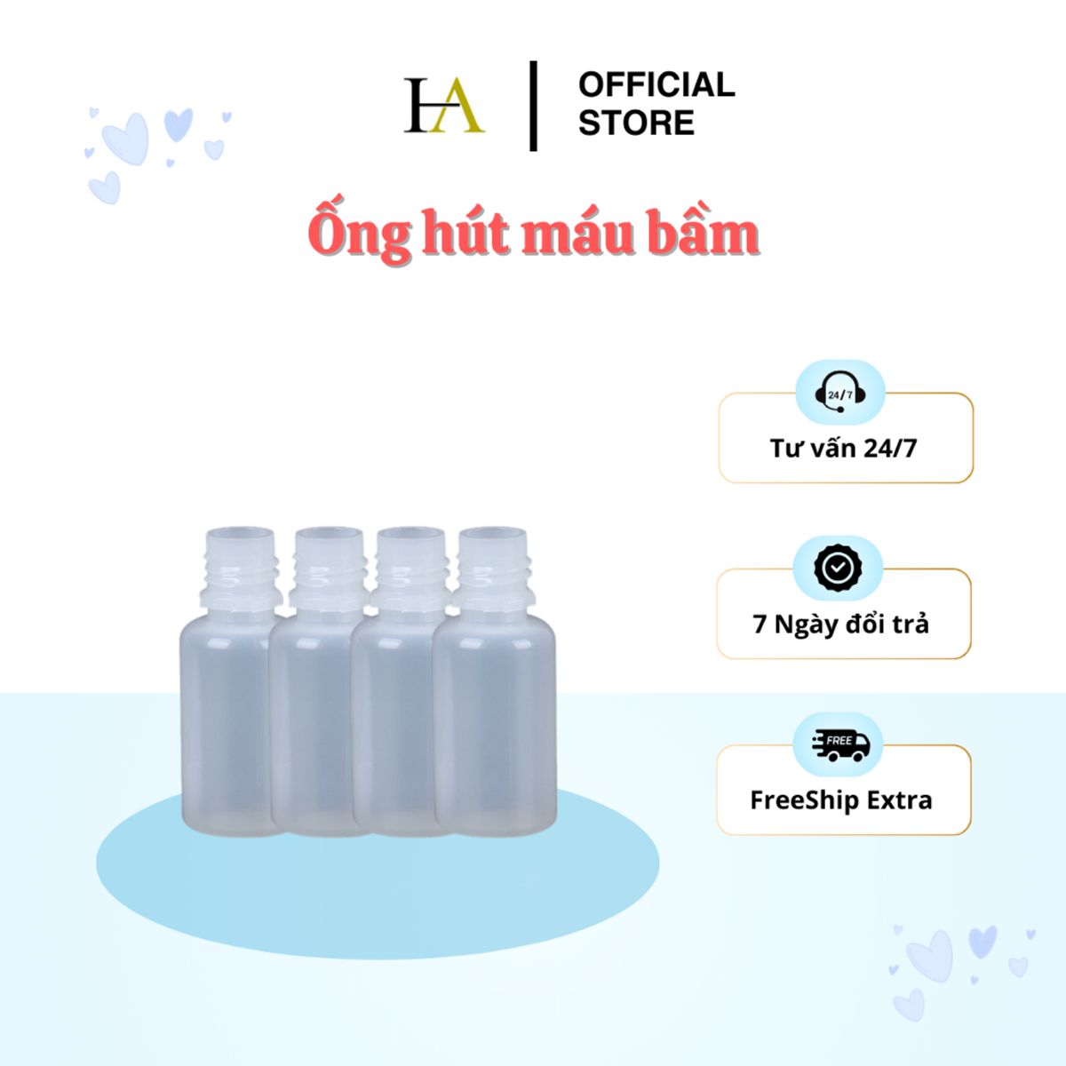 Ống nhựa hút mụn viêm mụn mủ máu bầm 5ml Dầy