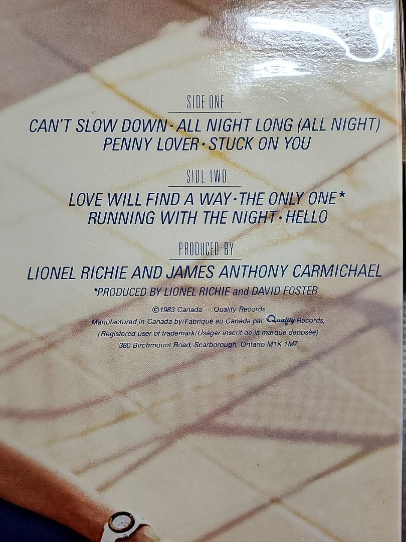 LIONEL RICHIE - CAN'T SLOW DOWN _thumbnail_2