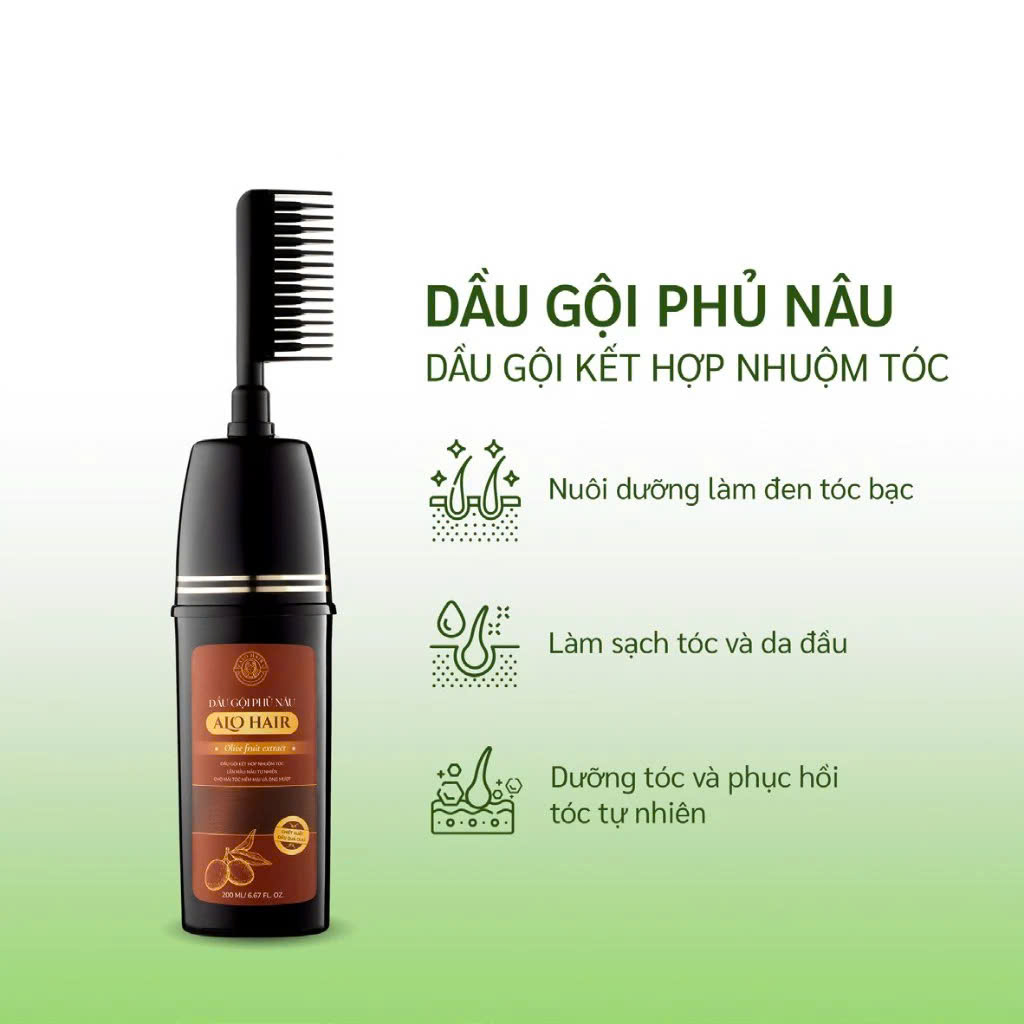 Dầu Gội Phủ Bạc Chiết Xuất Từ Thiên Nhiên Alo Hair 200ml_thumbnail_3