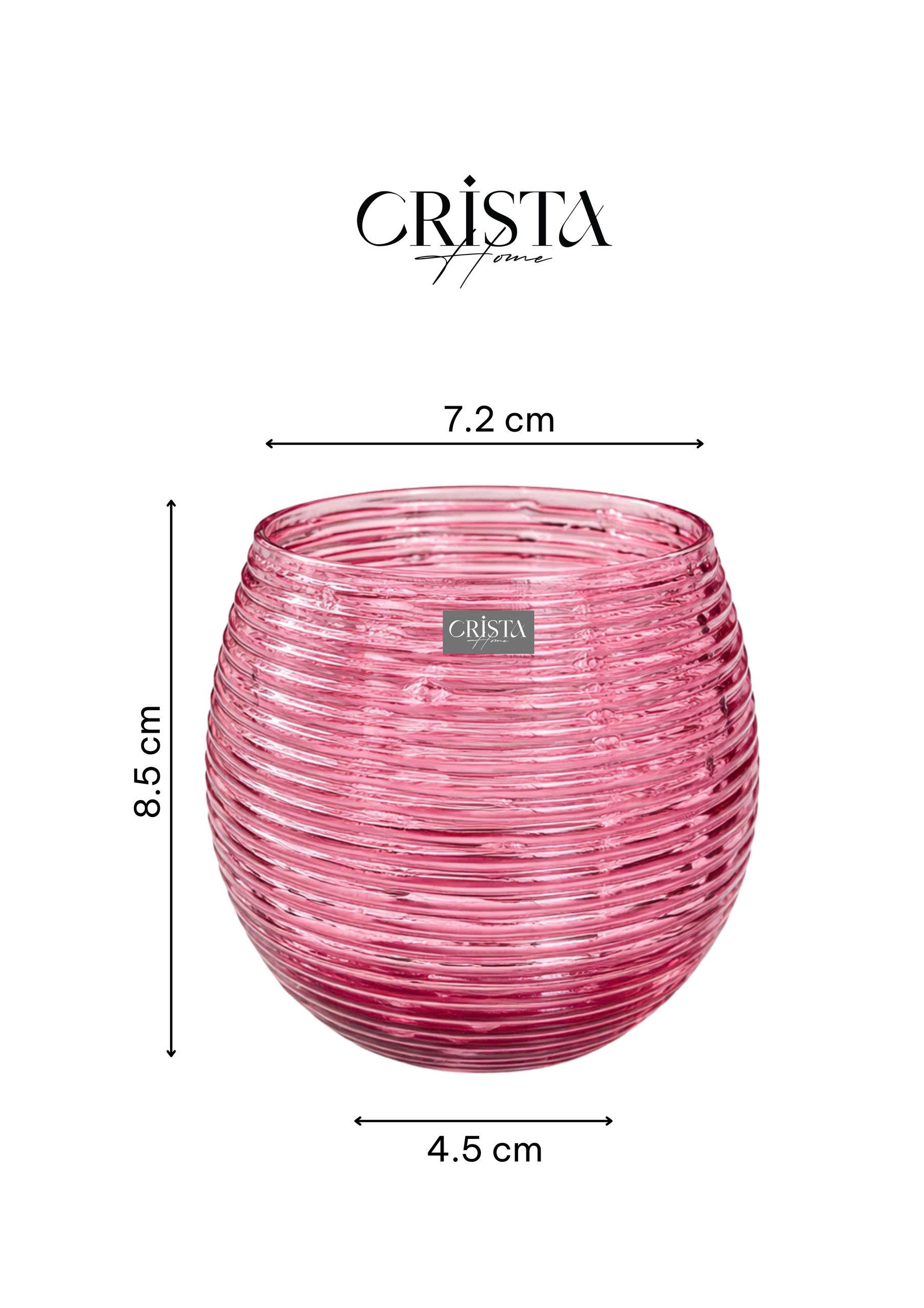 Set 6 cốc thủy tinh dáng bầu vân ngang 300ml Crista Home 60254_thumbnail_8