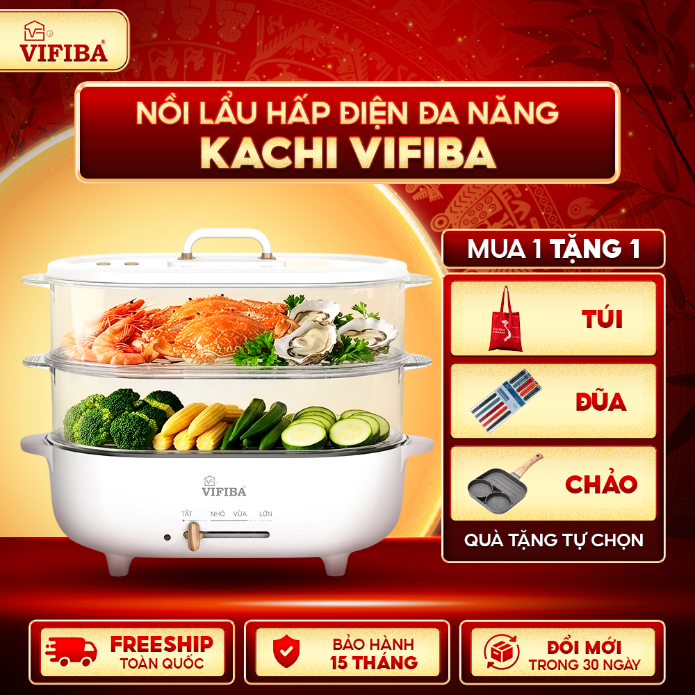 Nồi Lẩu Hấp Điện Kachi Vifiba 