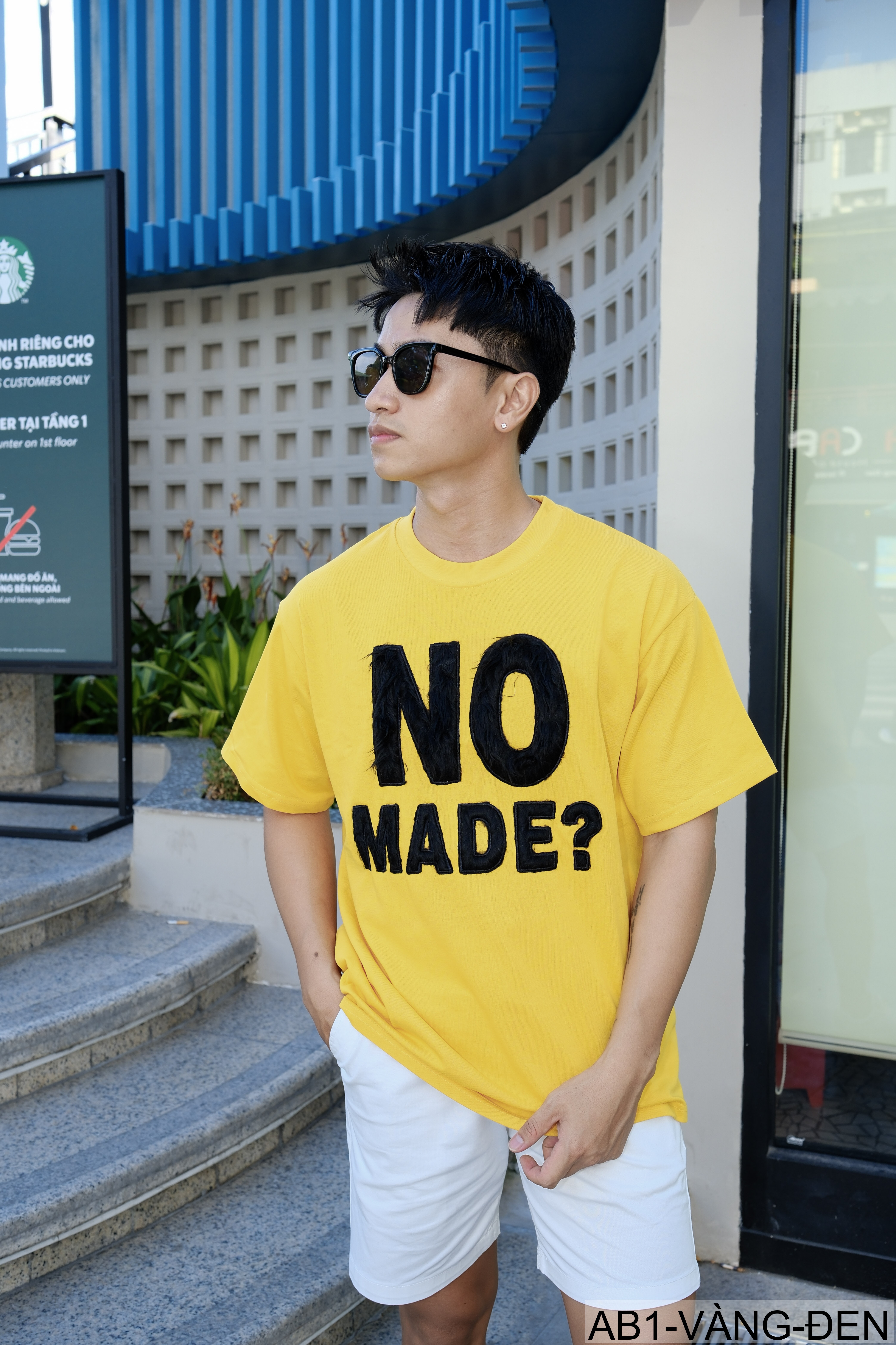 AB1 - Áo phông nam nữ unisex cổ tròn tay ngắn họa tiết NO MADE? phong cách streetwear mùa hè_thumbnail_31