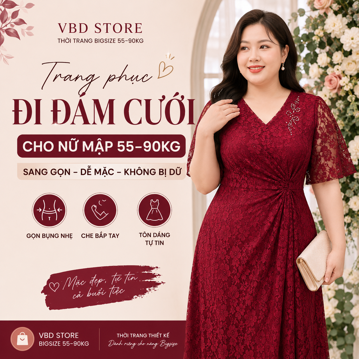 Trang Phục Đi Đám Cưới Cho Nữ Mập Sang Gọn, Dễ Mặc