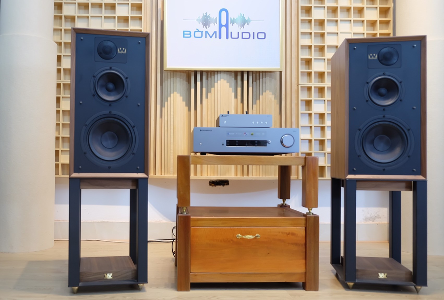 Hình ảnh chụp thực tế Combo Amply Cambridge CXA81 + Cambridge Audio MXN10 + Loa Loa Wharfedale Linton Heritage 85th