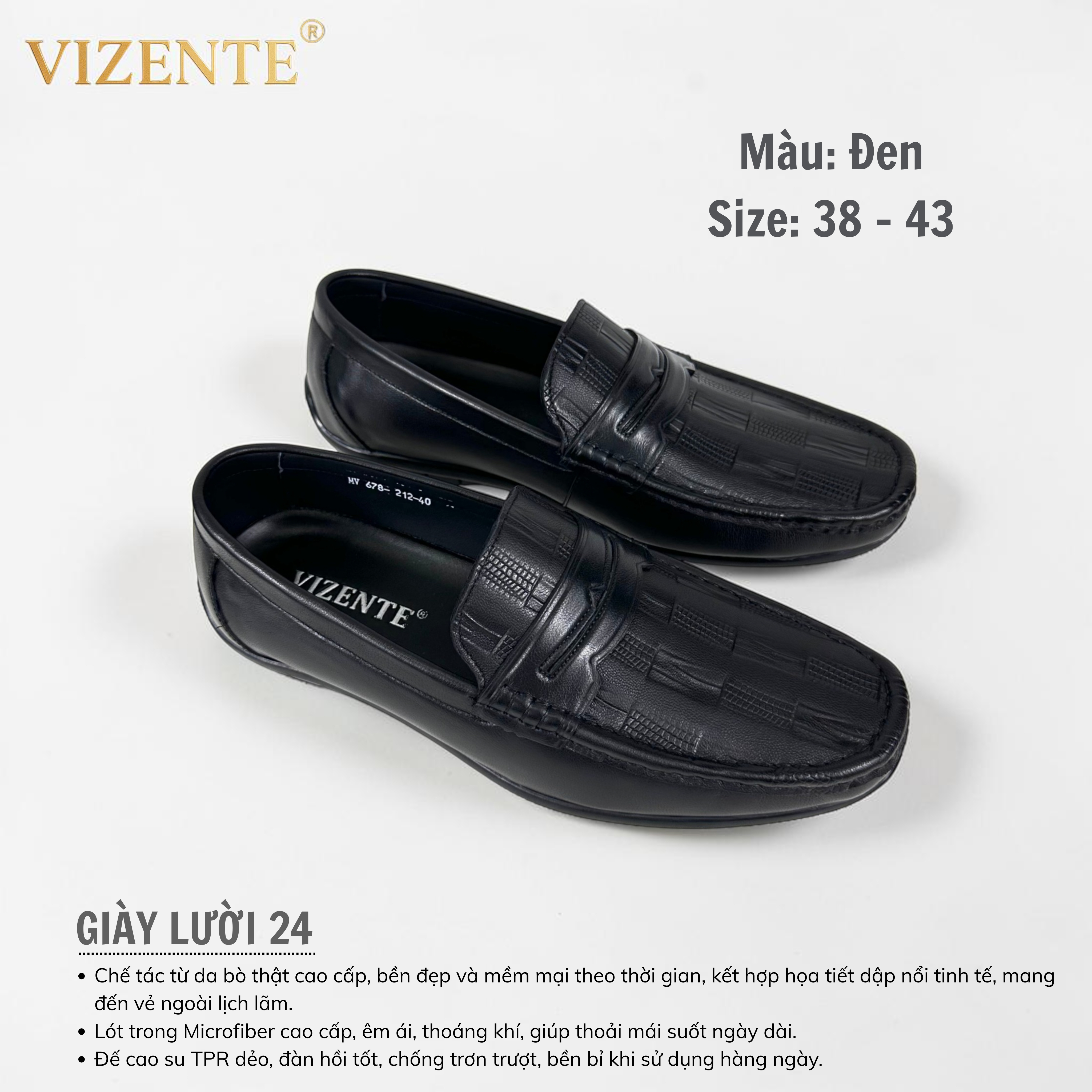 Giày Lười Nam Vizente 24