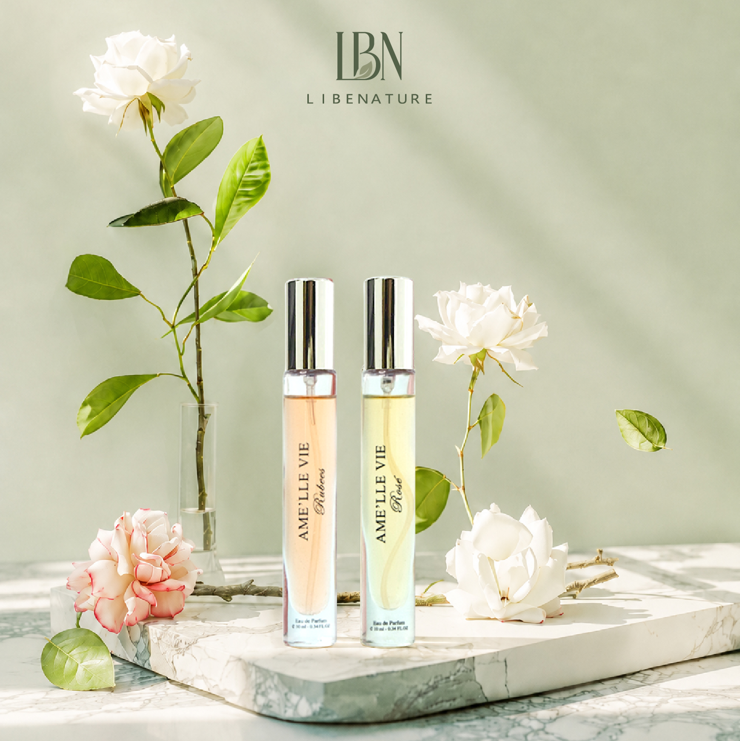 Combo 2 Chai Nước hoa Ame'lle Vie ROSÉ & RUBEES 10ml_thumbnail_5