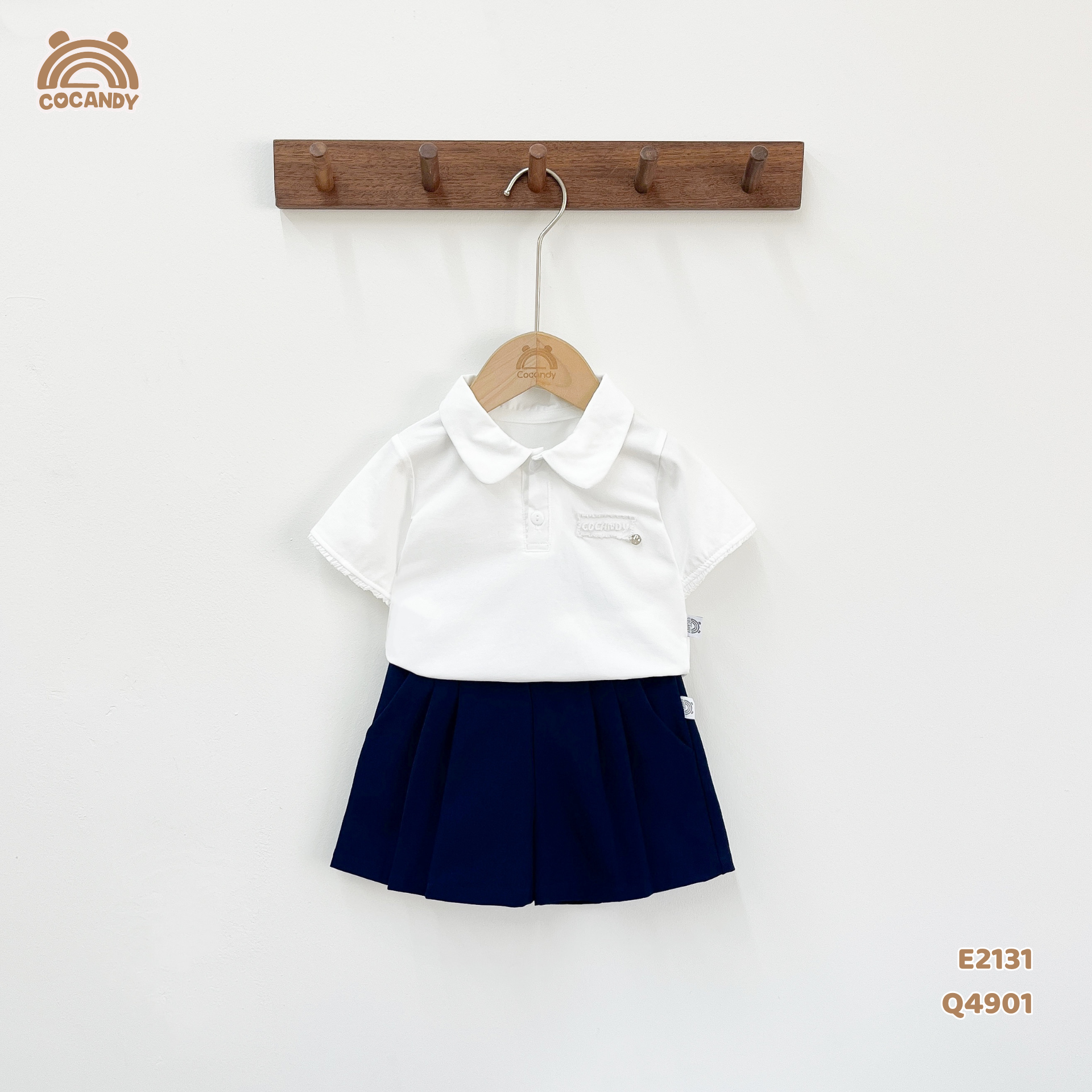 Áo cộc polo TRẮNG cổ sen tag ngực_thumbnail_1