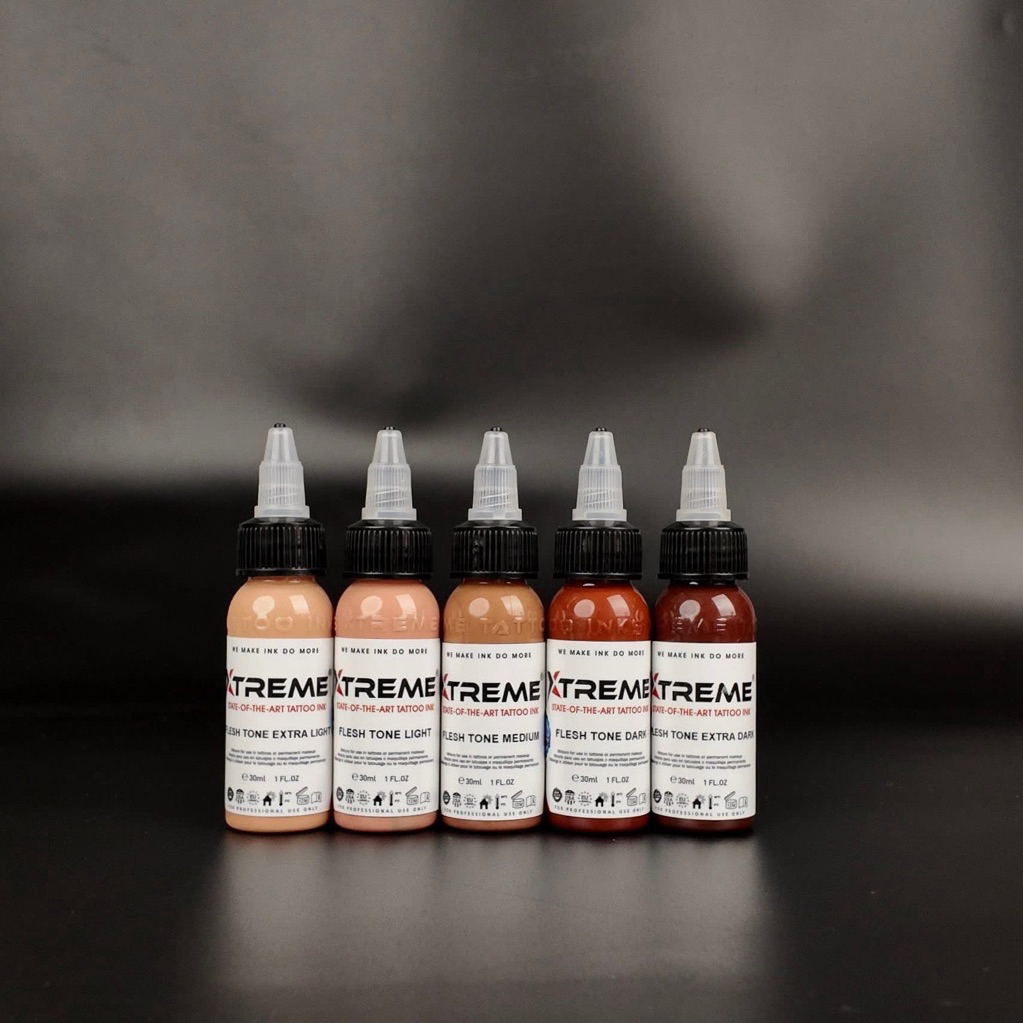Flesh Tone Color Set - XTREME INK (1oz) - Made in USA - Hàng mới về (HSD: 2029)