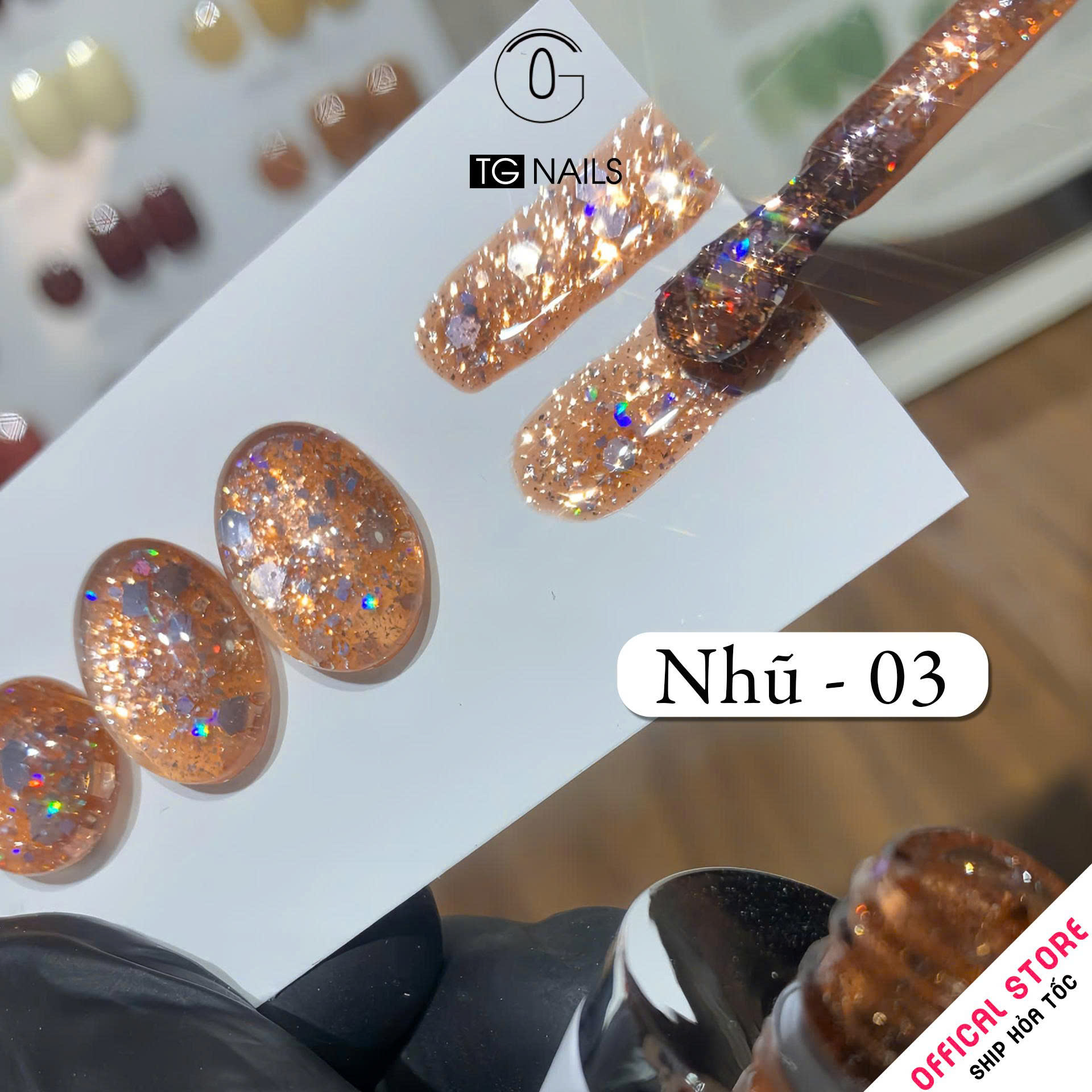 Sơn gel Nhũ kim tuyến siêu sáng TG chai 10g_thumbnail_3