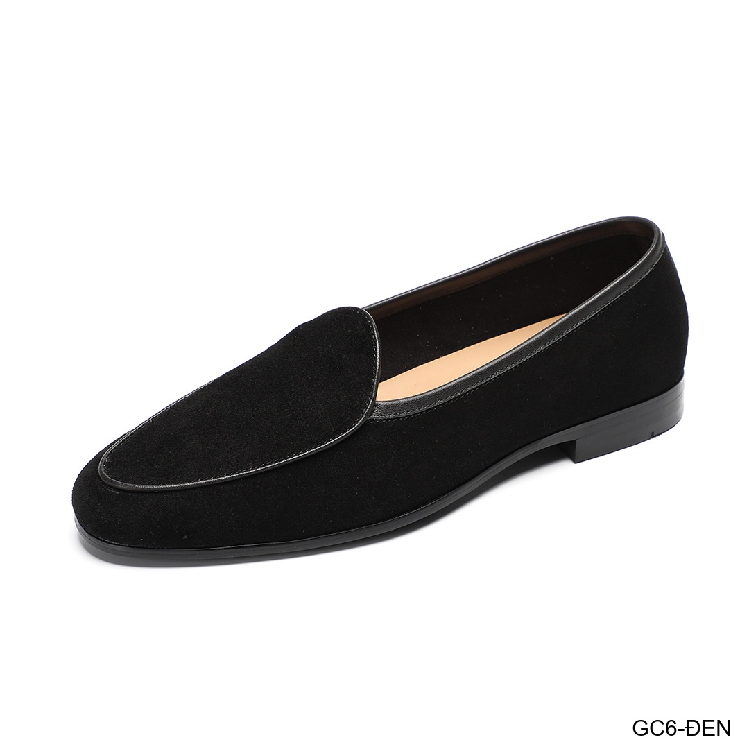 GC6 - Giày Loafer Nam Da Bò Thật Mùa Hè 2025 Phong Cách Anh Quốc Đen & Đặt Tiền_thumbnail_9